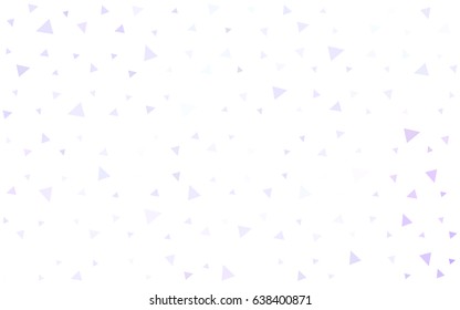 Light Purple vector abstract colorful background, which consist of triangles. Pattern with colored triangles on white background.