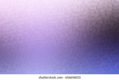 Light Purple vector abstract colorful background, which consist of triangles. Pattern with colored triangles on white background.