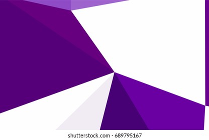 Light Purple vector abstract colorful background, which consist of triangles. Pattern with colored triangles on white background.