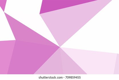 Light Purple vector abstract colorful background, which consist of triangles. Pattern with colored triangles on white background.