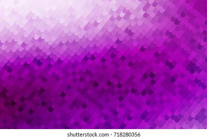 Light Purple vector abstract curved template. Glitter abstract illustration with wry lines. The polygonal design can be used for your web site.
