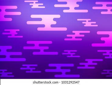 Light Purple vector abstract doodle background. Doodles on blurred abstract background with gradient. A completely new design for your business.