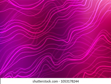 Light Purple vector abstract doodle template. Shining colored illustration with doodles in Zen tangle style. Brand-new design for your business.