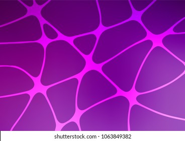Light Purple vector abstract doodle template. Blurred decorative design in Indian style with Zen tangles. The pattern can be used for wallpapers and coloring books.