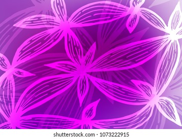 Light Purple vector abstract doodle texture. Creative illustration in blurred style with doodles and Zen tangles. Hand painted design for web, wrapping, wallpaper.