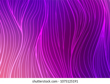 Light Purple vector abstract doodle pattern. Colorful abstract illustration with lines in Asian style. The best blurred design for your business.
