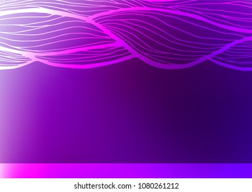 Light Purple vector abstract doodle pattern. Geometric doodle illustration in Origami style with gradient. Brand-new style for your business design.