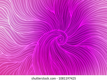 Light Purple vector abstract doodle template. Geometric doodle illustration in Origami style with gradient. The pattern can be used for wallpapers and coloring books.