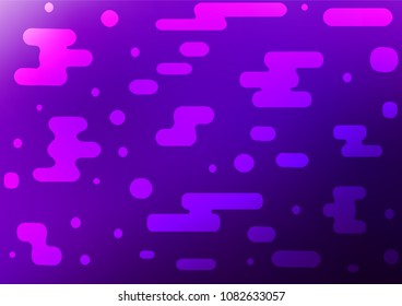 Light Purple vector abstract doodle template. Glitter abstract illustration with doodles and Zen tangles. A new texture for your design.