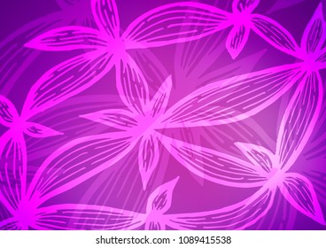 Light Purple vector abstract doodle background. Modern geometrical abstract illustration with doodles. The completely new template can be used for your brand book.