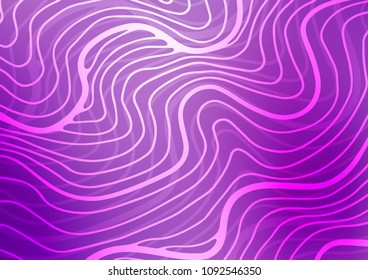 Light Purple vector abstract doodle pattern. Blurred decorative design in Indian style with Zen tangles. The completely new template can be used for your brand book.