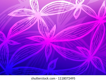 Light Purple vector abstract doodle background. An elegant bright illustration with lines in Natural style. The doodle design can be used for your web site.
