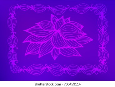 Light Purple vector abstract doodle pattern. Sketchy hand drawn doodles on blurred background. The textured pattern can be used for website.