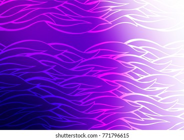 Light Purple vector abstract doodle pattern. Shining colored illustration with doodles in Zen tangle style. The pattern can be used for coloring books and pages for kids.