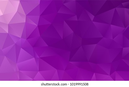 Light Purple vector abstract mosaic pattern. Colorful illustration in abstract style with gradient. A new texture for your design.