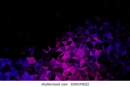 Light Purple vector abstract mosaic background. Colorful illustration in abstract style with gradient. The elegant pattern can be used as part of a brand book.