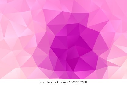 Light Purple vector abstract mosaic template. Brand-new colored illustration in blurry style with gradient. The template can be used as a background for cell phones.