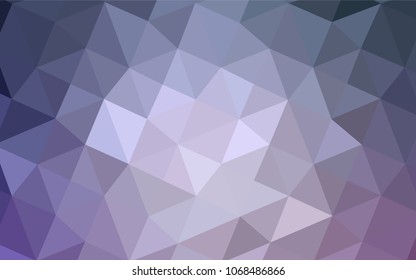 Light Purple vector abstract mosaic backdrop. Elegant bright polygonal illustration with gradient. The template for cell phone's backgrounds.