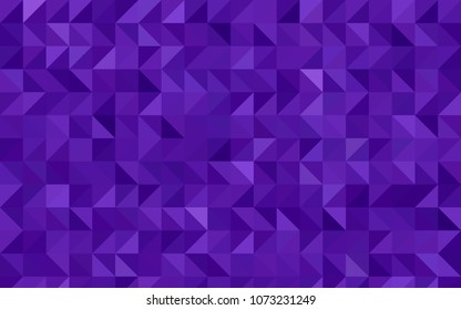 Light Purple vector abstract mosaic pattern. Shining colored illustration in a brand-new style. The best triangular design for your business.