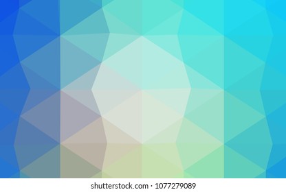 Light Purple vector abstract mosaic pattern. Creative illustration in halftone style with gradient. The best triangular design for your business.