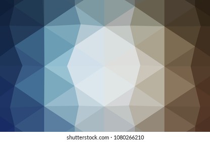 Light Purple vector abstract mosaic pattern. A completely new color illustration in a  polygonal style. The best triangular design for your business.