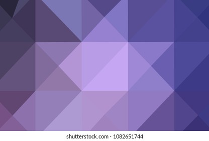Light Purple vector abstract mosaic background. Colorful illustration in abstract style with gradient. The template for cell phone's backgrounds.