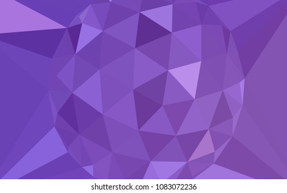Light Purple vector abstract mosaic backdrop with a diamond. Colorful abstract illustration with triangles. Brand new design for your business.