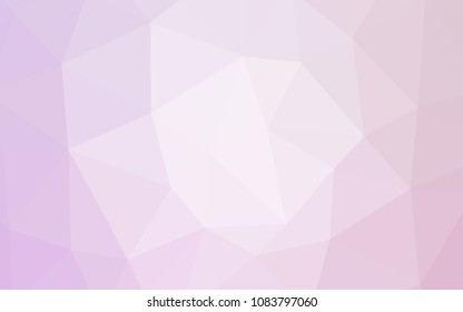Light Purple vector abstract mosaic backdrop. Creative geometric illustration in Origami style with gradient. A new texture for your web site.