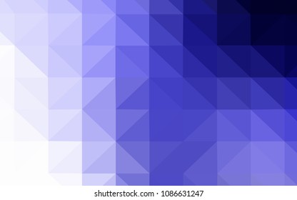 Light Purple vector abstract mosaic backdrop. Colorful illustration in polygonal style with gradient. Best triangular design for your business.