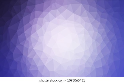 Light Purple vector abstract mosaic background. Glitter abstract illustration with an elegant triangles. Template for cell phone's backgrounds.