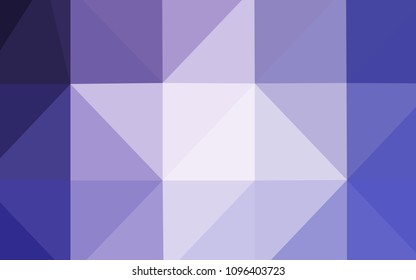 Light Purple vector abstract mosaic pattern. A completely new color illustration in a  polygonal style. Triangular pattern for your business design.