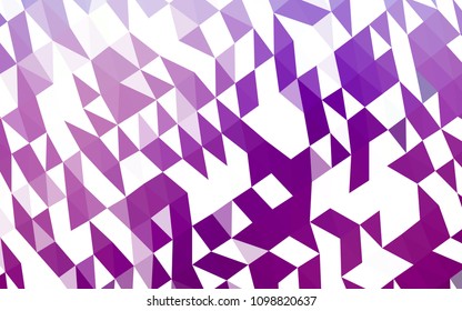 Light Purple vector abstract mosaic background. Colorful illustration in abstract style with gradient. A new texture for your design.