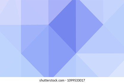 Light Purple vector abstract mosaic pattern. Triangular geometric sample with gradient.  The template for cell phone's backgrounds.