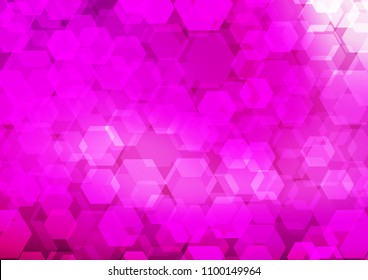 Light Purple vector abstract mosaic template. Geometric illustration in Origami style with gradient.  The completely new template can be used for your brand book.