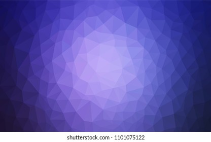 Light Purple vector abstract mosaic pattern. Colorful illustration in polygonal style with gradient. Triangular pattern for your design.