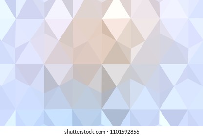 Light Purple vector abstract mosaic pattern. Elegant bright polygonal illustration with gradient. Textured pattern for your backgrounds.