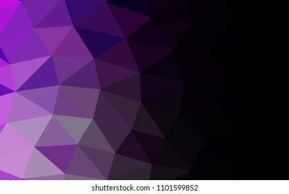 Light Purple vector abstract mosaic abstract mosaic. An elegant bright illustration with gradient. The completely new template can be used for your brand book.