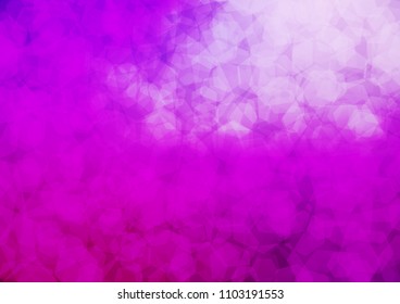 Light Purple vector abstract mosaic template. hexagonal geometric sample with gradient.  hexagonal pattern for your business design.