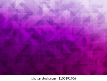 Light Purple vector abstract mosaic backdrop. Shining colored illustration in a Brand new style. Triangular pattern for your business design.