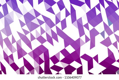 Light Purple vector abstract mosaic backdrop. Modern geometrical abstract illustration with gradient. The template can be used as a background for cell phones.