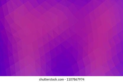 Light Purple vector abstract mosaic backdrop. Shining colored illustration in a Brand new style. The completely new template can be used for your brand book.