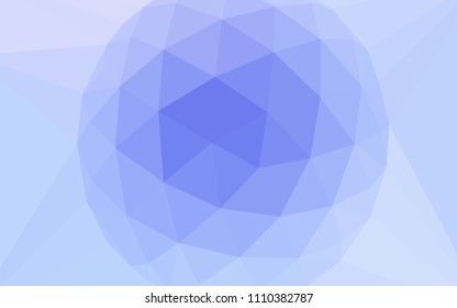 Light Purple vector abstract mosaic pattern with a diamond. Triangular geometric sample with gradient.  A new texture for your web site.