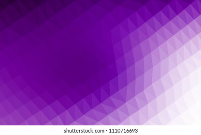 Light Purple vector abstract mosaic background. A sample with polygonal shapes. Brand new design for your business.