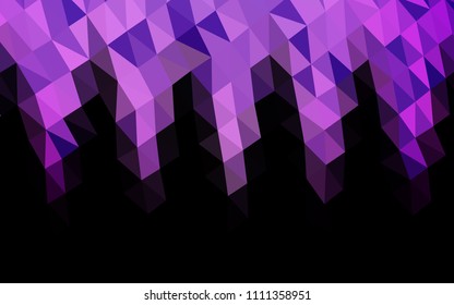 Light Purple vector abstract mosaic pattern. A sample with polygonal shapes. The completely new template can be used for your brand book.