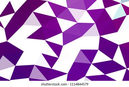Light Purple vector abstract mosaic abstract mosaic. An elegant bright illustration with gradient. A new texture for your design.