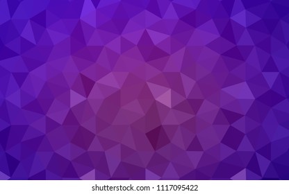 Light Purple vector abstract mosaic backdrop. Shining polygonal illustration, which consist of triangles. A new texture for your web site.