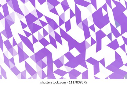Light Purple vector abstract mosaic background. Colorful illustration in abstract style with gradient. The textured pattern can be used for background.