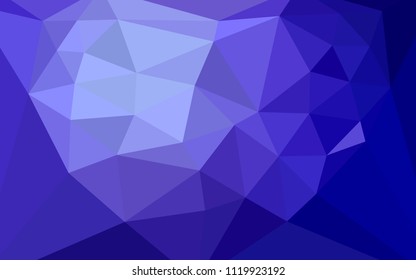 Light Purple vector abstract mosaic background with a heart in a centre. Colorful illustration with gradient. Pattern for a brand book's backdrop.
