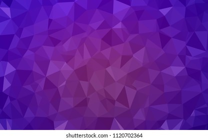 Light Purple vector abstract mosaic backdrop. Modern abstract illustration with triangles. New template for your brand book.