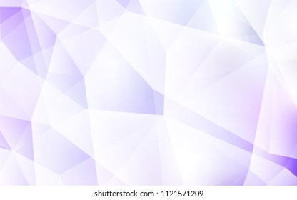 Light Purple vector abstract mosaic pattern. Creative geometric illustration in Origami style with gradient. Pattern for a brand book's backdrop.